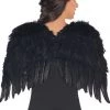 AMSCAN Costumes Dark Angel Black Wings Costume Accessory
