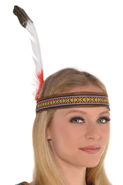 AMSCAN Native American Feather Headpiece Costume Accessory