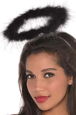AMSCAN Black Marabou Halo Accessory Costumes