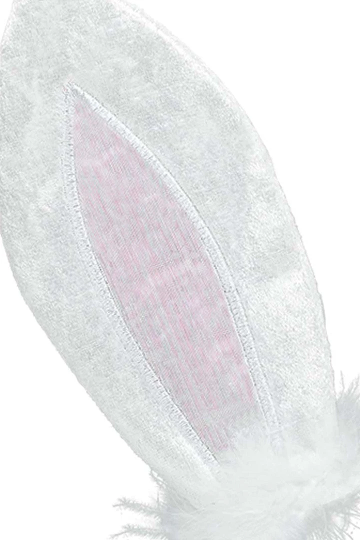 AMSCAN White Velvet Bunny Ears Headband Costumes 4 AMSCAN White Velvet Bunny Ears Headband Costumes