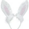 AMSCAN White Velvet Bunny Ears Headband Costumes 1 AMSCAN White Velvet Bunny Ears Headband Costumes