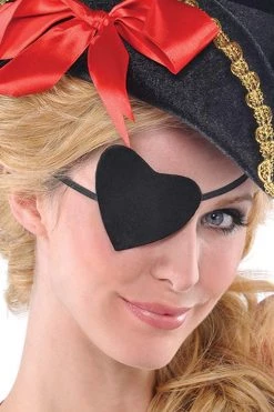 AMSCAN Heart Shape Pirate Eye Patch Costumes