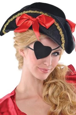 AMSCAN Heart Shape Pirate Eye Patch Costumes