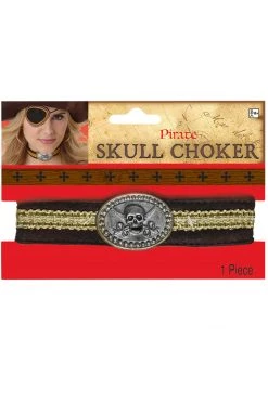 AMSCAN Costumes Skull Pirate Choker