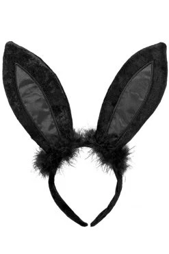 AMSCAN Black Velvet Bunny Ears