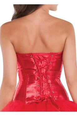AMSCAN Red Satin Costume Corset Costumes