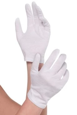 AMSCAN Short White Cotton Gloves Costumes