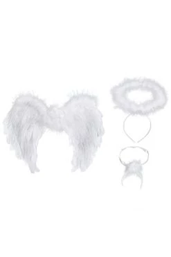 AMSCAN Purest Angel Costume Accessory Kit 7 AMSCAN Purest Angel Costume Accessory Kit