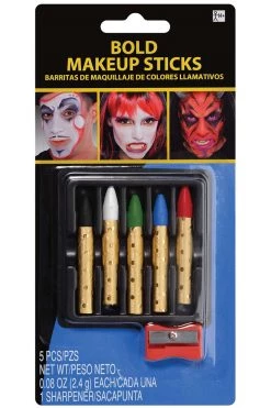 AMSCAN Costumes Bold Color Costume Makeup Sticks