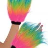 AMSCAN Electric Party Furry Gloves Ravewear