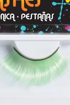 AMSCAN Jumbo Neon Green Lashes Glow In The Dark & Neon