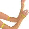 AMSCAN Neon Green Fishnet Gloves