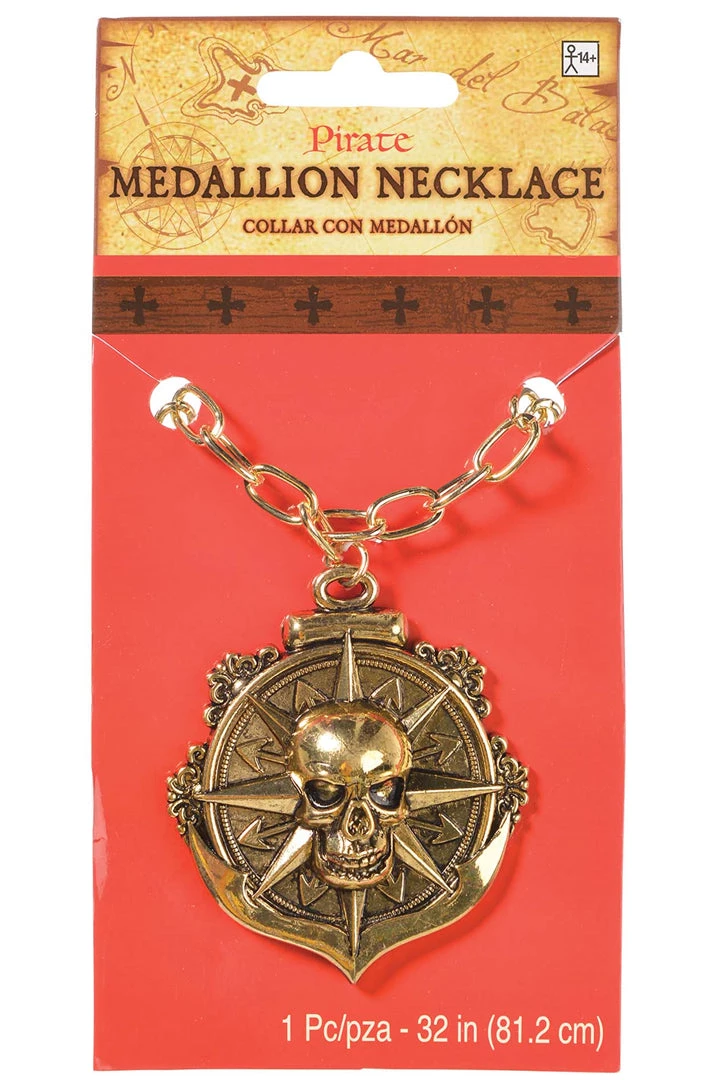 AMSCAN Costumes Pirate Medallion Necklace 3 AMSCAN Costumes Pirate Medallion Necklace