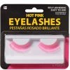 AMSCAN Hot Pink False Eyelashes Glow In The Dark & Neon