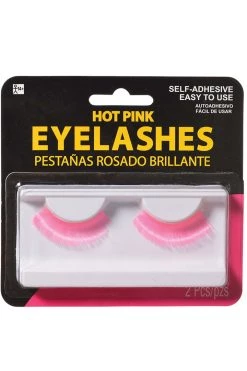 AMSCAN Hot Pink False Eyelashes Glow In The Dark & Neon