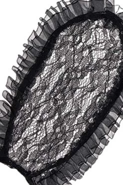 AMSCAN Black Lace Bunny Ears Costume Accessory