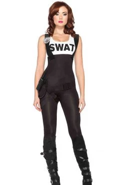 Leg Avenue Top SWAT Cutie Jumpsuit Costume Costumes