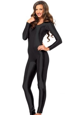 Leg Avenue Black Spandex Catsuit Sexy Bodysuits & Rompers