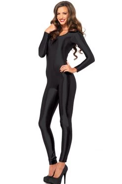 Leg Avenue Black Spandex Catsuit Sexy Bodysuits & Rompers