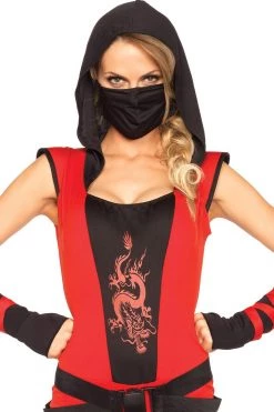 Leg Avenue Red Dragon Assassin Ninja Costume Costumes