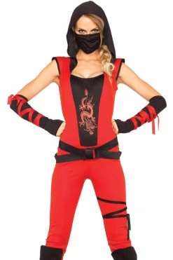Leg Avenue Red Dragon Assassin Ninja Costume Costumes