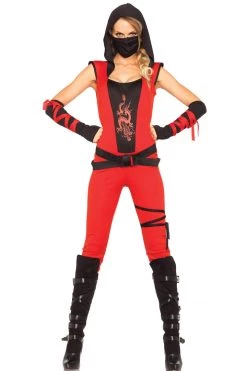 Leg Avenue Red Dragon Assassin Ninja Costume Costumes