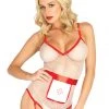Leg Avenue Pleasing Fishnet Sexy Nurse Costume 2 Leg Avenue Pleasing Fishnet Sexy Nurse Costume