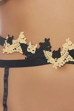 Popsi Wildflower Embroidered Garter Belt Lingerie 10 Popsi Wildflower Embroidered Garter Belt Lingerie