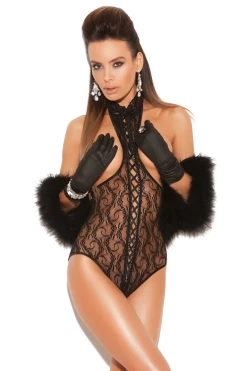 Elegant Moments Ultra Sexy Cupless Open Back Teddy