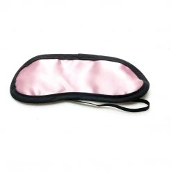 Entrenue Sex Kitten Pink Satin With Black Trim Eye Mask BDSM
