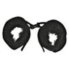 Entrenue Mink Faux Fur Handcuffs Black 1 Entrenue Mink Faux Fur Handcuffs Black