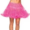 Leg Avenue Neon Pink Layered Tulle Petticoat Glow In The Dark & Neon