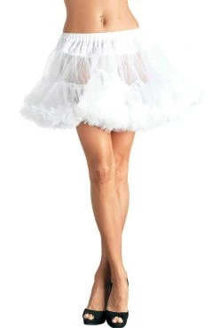 Leg Avenue White Layered Tulle Petticoat