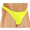 Elegant Moments Male Thongs Men's Chartreuse Lycra Thong 2 Elegant Moments Male Thongs Men's Chartreuse Lycra Thong