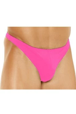 Elegant Moments Men's Hot Pink Lycra Thong Male Thongs