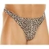 Elegant Moments Men's Leopard Lycra Thong Male Thongs 2 Elegant Moments Men's Leopard Lycra Thong Male Thongs