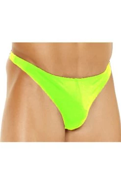 Elegant Moments Male Thongs Men's Lime Lycra Thong