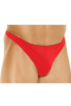 Elegant Moments Men's Red Lycra Thong Male Thongs