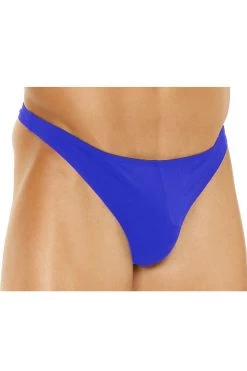 Elegant Moments Male Thongs Men's Royal Blue Lycra Thong
