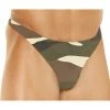 Elegant Moments Men's Camo Lycra Thong