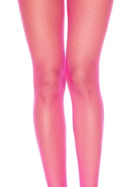 Music Legs Hot Pink Mini Diamond Fishnet Pantyhose