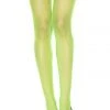 Music Legs Glow In The Dark & Neon Neon Green Mini Diamond Fishnet Pantyhose