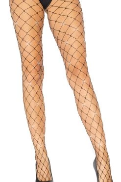 Leg Avenue Hosiery Fence Net Rhinestone Pantyhose