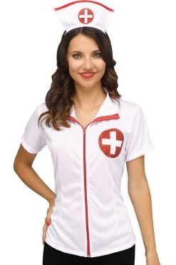 Fun World Costumes Nurse Costume Shirt & Cap