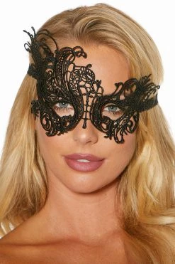 Shirley Of Hollywood Embroidered Venice Eye Mask