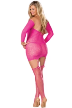 Shirley Of Hollywood Pink Floral Chemise Dress & Fishnet Stockings Bodystocking Lingerie 10 Shirley Of Hollywood Pink Floral Chemise Dress & Fishnet Stockings Bodystocking Lingerie
