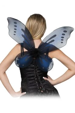 Fun World Black Fairy Pixie Wings Costumes
