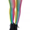 Leg Avenue Rainbow Fishnet Thigh Highs