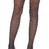 Leg Avenue Stay Up Lace Glitter Thigh High Socks