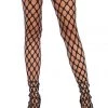 Leg Avenue Black Pothole Net Tights